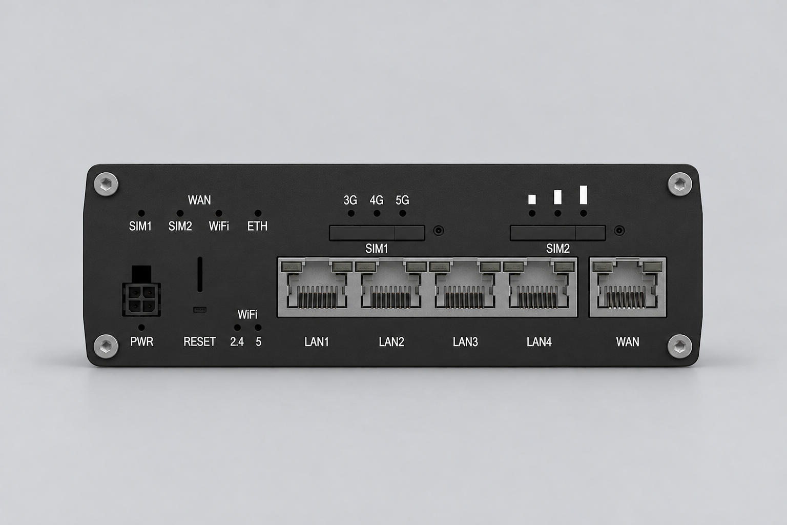 Node, Ethernet and power connectors